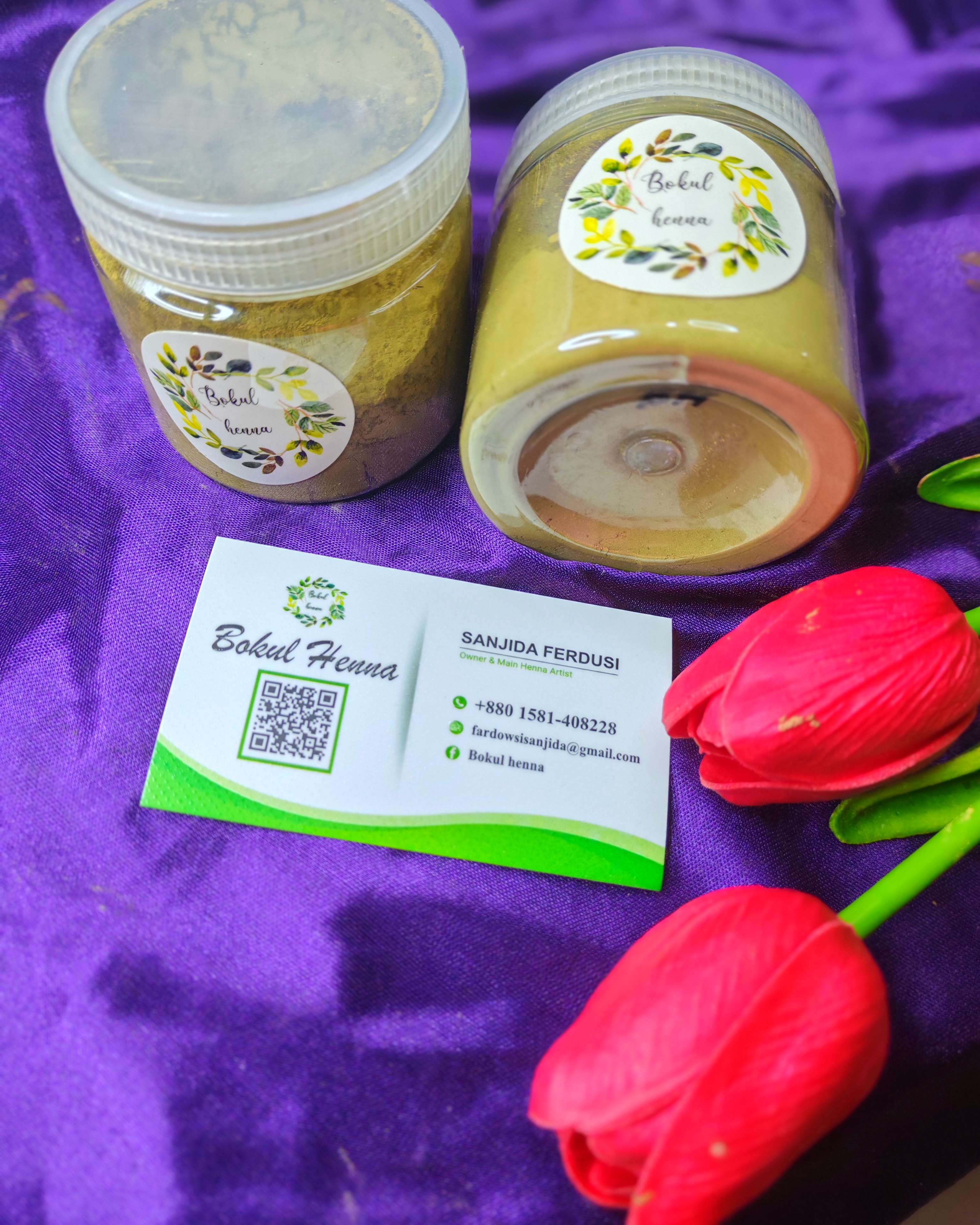 Black hair mehendi powder